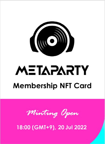 메타파티, 파티 특화 멤버십 NFT 카드 출시