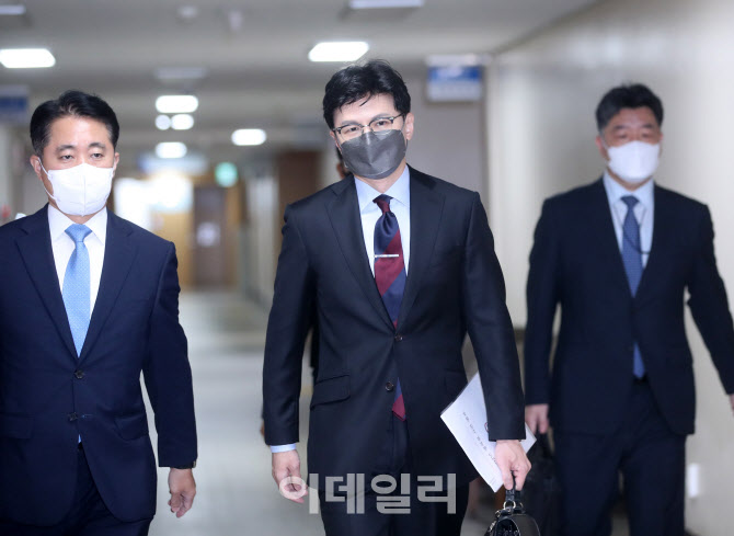  특별사면 발표장 향하는 한동훈 법무장관                                                                                                                                                           