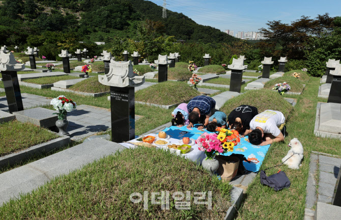 포토 > 추석 앞두고 성묘 - 이데일리