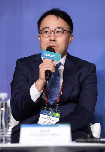 GAIC 2022 글로벌 대체투자 컨퍼런스, '발언하는 윤순환'