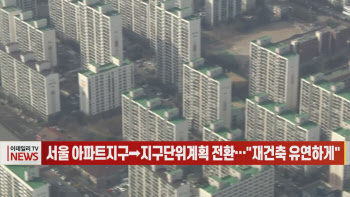 (영상)서울 아파트지구→지구단위계획 전환…"재건축 유연하게"