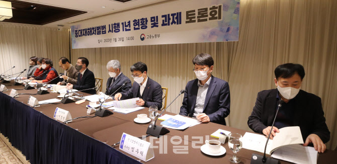 중대재해처벌법 시행 1년 현황 및 과제 토론회                                                                                                                                                       