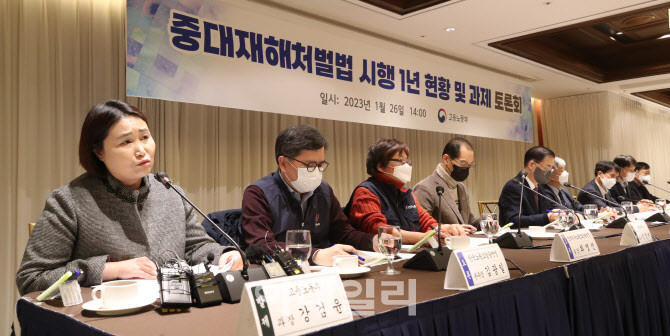 시행한지 1년된 중대재해처벌법                                                                                                                                                                     