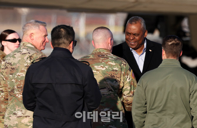 방한한 로이드 오스틴 美 국방장관                                                                                                                                                                  