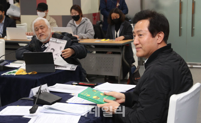 오세훈 서울시장-전장연 간담회                                                                                                                                                                     