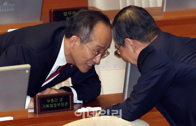 한덕수-추경호, '머리 맞대고'                                                                                                                                                            