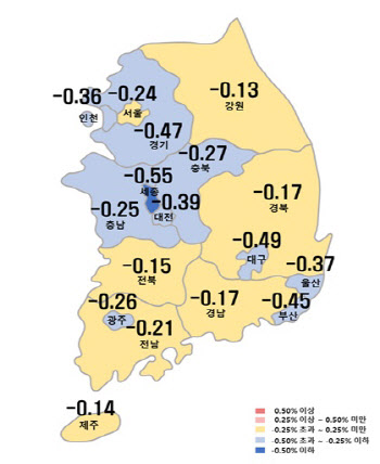 봄 주택시장 기지개? 전국 아파트값 하락폭 축소