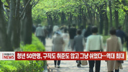 (영상)청년 50만명 구직·취준 않고 '그냥 쉬었다'…역대 최대