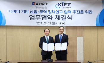 KTNET-산업연구원, ‘데이터 기반 산업·무역정책 연구 협력’에 맞손