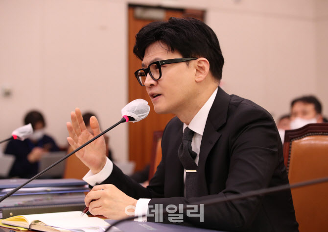 법사위, '답변하는 한동훈 장관'                                                                                                                                                          