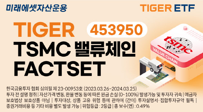 미래에셋자산운용, 'TIGER TSMC밸류체인 ETF' 상장