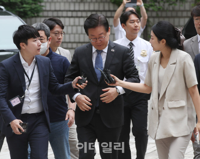  공직선거법 공판 출석하는 이재명 대표                                                                                                                                                             