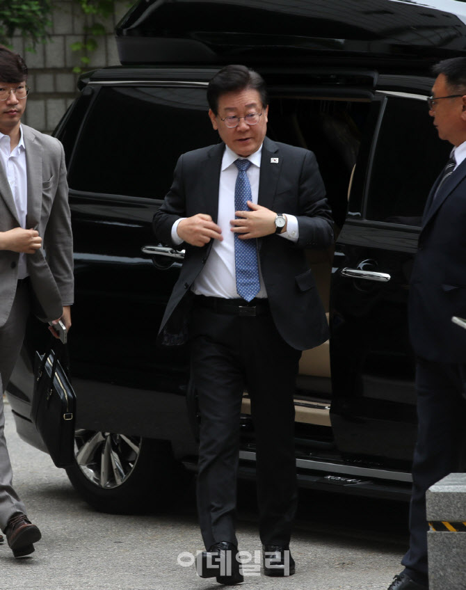  이재명 대표, 공직선거법 공판 출석                                                                                                                                                                