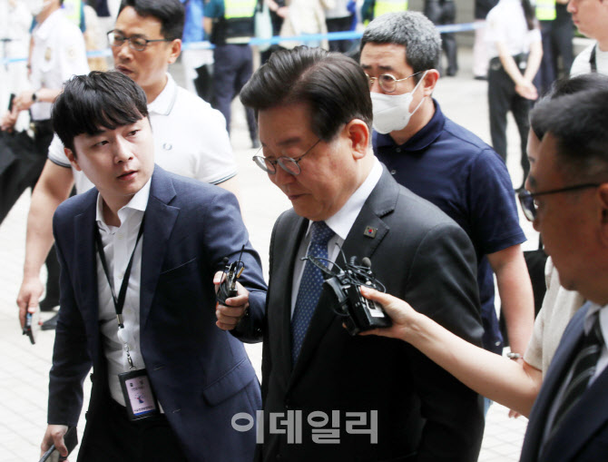  이재명 더불어민주당 대표, 공직선거법 공판 출석                                                                                                                                                   