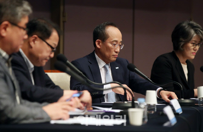  관훈클럽 토론회 참석한 추경호 경제부총리                                                                                                                                                         