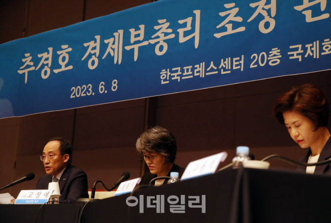  추경호 부총리 초청 관훈클럽 토론회                                                                                                                                                               