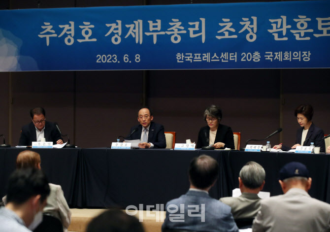  경제부총리 초청 관훈클럽 토론회                                                                                                                                                                  