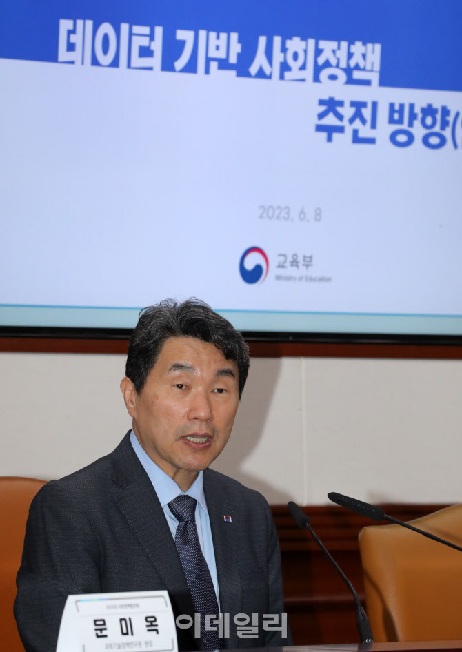 사회정책협의회에서 발언하는 이주호 사회부총리                                                                                                                                                     