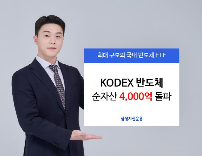 삼성자산운용, KODEX반도체ETF 순자산 4000억 최초 달성