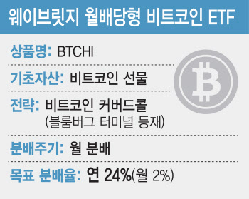 '월배당형 비트코인 ETF 나오나'…韓 핀테크, 美 SEC 신청