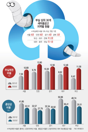 지역별 새마을금고 '위기대응 능력'은…수도권·대구 '불안'