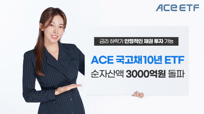 한투운용 ACE 국고채10년 ETF 순자산 3000억 돌파