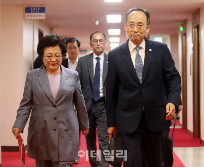  국무회의 참석하는 추경호 부총리                                                                                                                                                                  