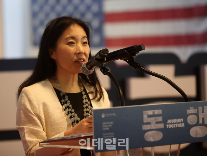  한미동맹 인사말하는 주한 미국 부대사                                                                                                                                                             