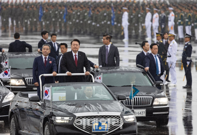 윤석열 대통령, 부대 사열                                                                                                                                                                          