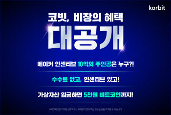 코빗, 수수료 무료화에 입금 이벤트까지…점유율 확대 안간힘