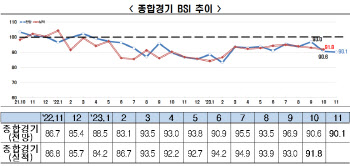 "20개월 연속 기업경기 부진 전망…이·팔 전쟁 영향"