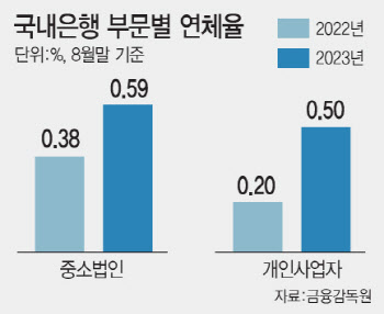 "이자 갚기도 빠듯"…중기·자영업자 대출 연체 '빨간등'