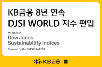 KB, 다우존스 지속가능경영지수 8년 연속 편입