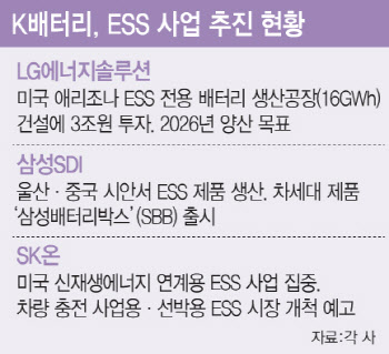 전기차 주춤에 ESS 뜬다…시장 개척 나선 배터리업계