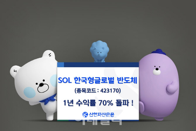 'SOL 한국형글로벌 반도체 액티브', 1년 수익률 70% 돌파