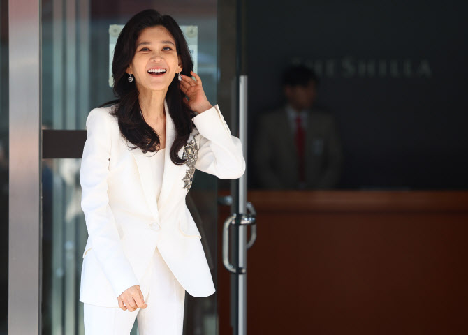  주주총회 참석하는 이부진 사장                                                                                                                                                                    