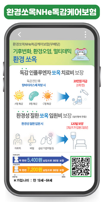 NH농협생명, '환경쏘옥NHe 독감케어보험' 출시