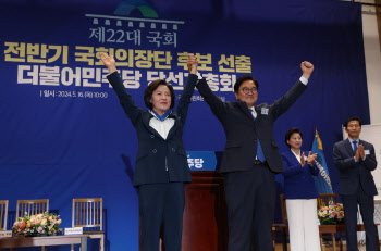 추미애 “당원 기대에 못 미쳐 송구…우원식 축하”