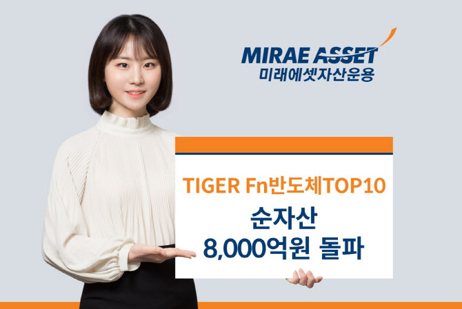 미래운용 "‘TIGER Fn반도체TOP10 ETF’ 순자산 8000억 돌파"