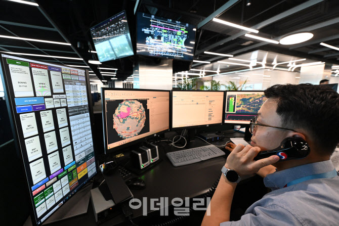 대한항공 종합통제센터에서 업무                                                                                                                                                                    