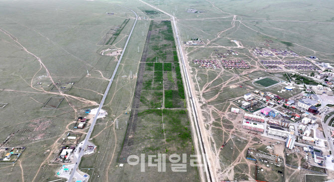 몽골에 조성된 대한항공 숲                                                                                                                                                                         