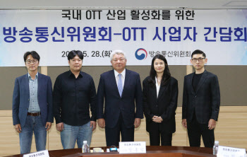 김홍일 방통위원장, OTT대표들과 첫 만남…"방송과 동일규제 생각없다"