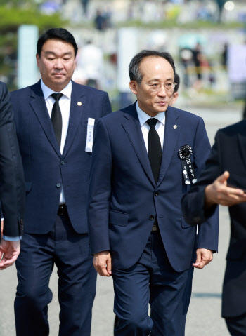 추경호 "순국선열과 호국영령 덕에 오늘의 우리 있다…채상병·훈련병 추모"