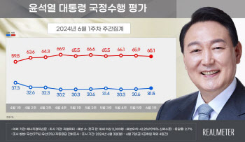 尹대통령 지지율 31.5%…30%초반대 횡보 계속