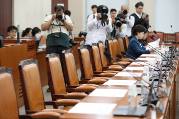 행안위 첫 회의, '국민의힘 불참'