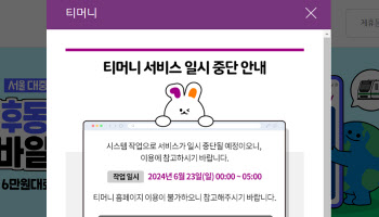 티머니, 23일 새벽 발급·환불 중단…교통결제는 정상