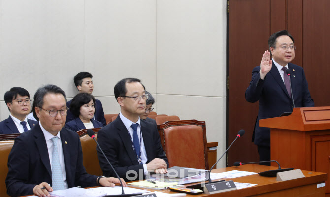복지위 전체회의, '증인선서하는 조규홍 장관'                                                                                                                                             