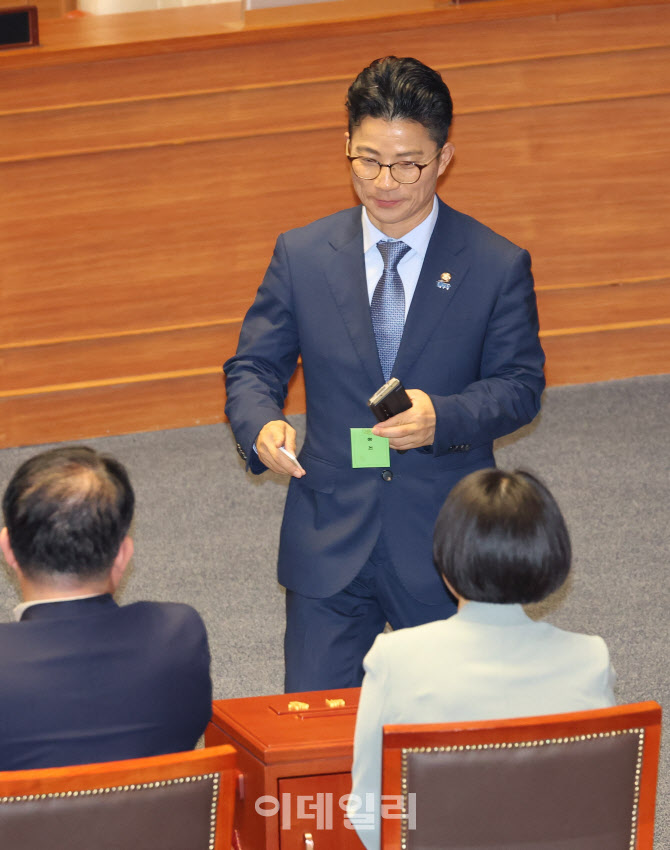 국회부의장 투표하는 정을호 의원                                                                                                                                                                   