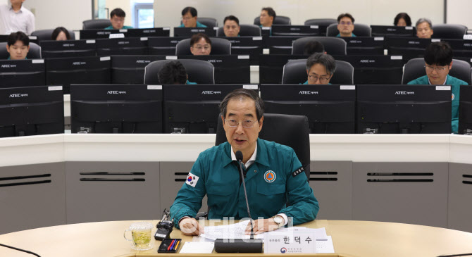 전국 홍수 관리상황 점검하는 한덕수 총리                                                                                                                                                           