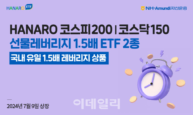 NH아문디운용, 코스피200·코스닥150 1.5배 레버리지 ETF 상장